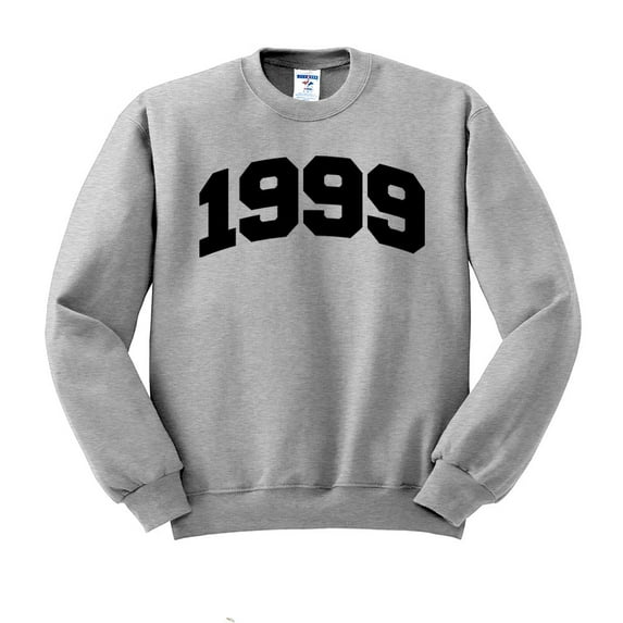1999 College Style Sweatshirt Unisex 4X-Large Grey