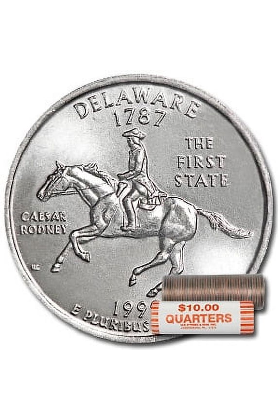 1999-D Delaware Statehood Quarter 40-Coin Roll BU