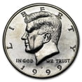 thumbnail image 1 of 1999-D Kennedy Half Dollar BU, 1 of 2