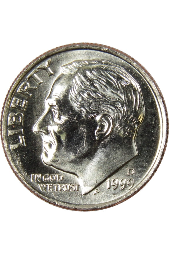 1999 D Roosevelt Dime BU Uncirculated Mint State 10c US Coin Collectible