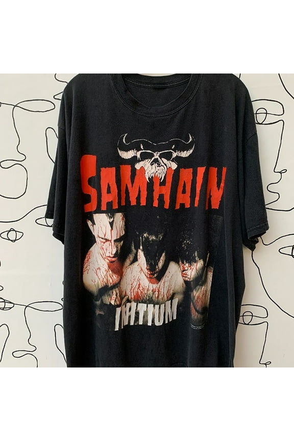 1999 Danzig Samhain Initium Blood Ritual Graphic Unisex Tshirt Reprint KH2419