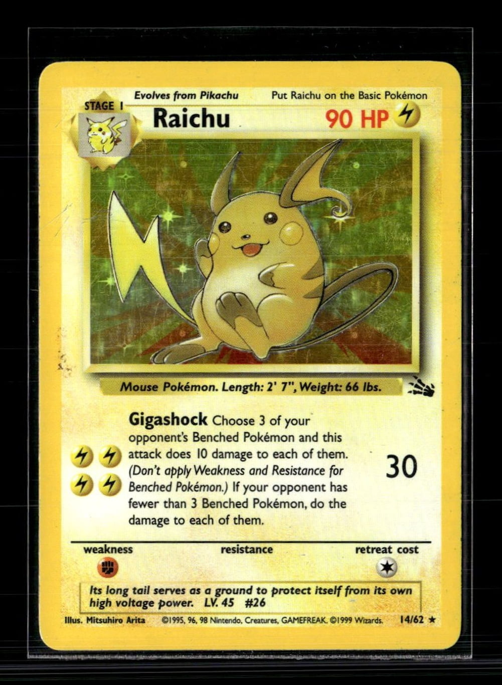 Raichu Holo Fossil