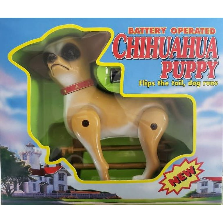 Electronic Plush Puppy, Chihuahua, Barking Walking Wagging, Moving Pet,  Battery