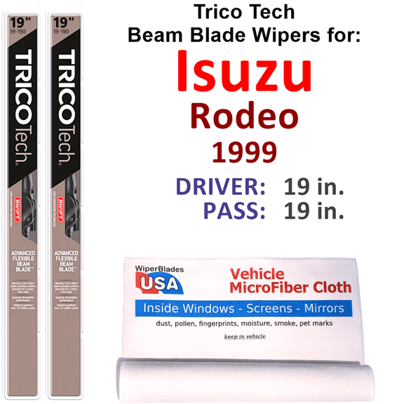 1999 Isuzu Rodeo Beam Blade Wipers (Set of 2)