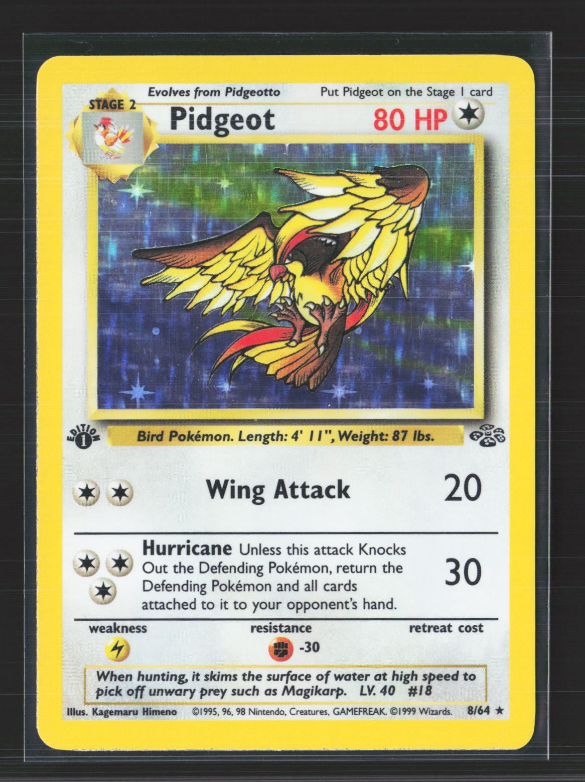 pokemon pidgeot card during your opponents next turn Pidgeot ex (Extradimensional Crisis #102/103,