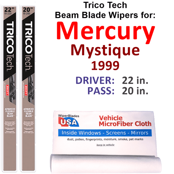1999 Mercury Mystique Beam Blade Wipers (Set of 2)