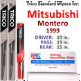 thumbnail image 1 of 1999 Mitsubishi Montero Wiper Blades (Set of 3) w/Rear Wiper, 1 of 3
