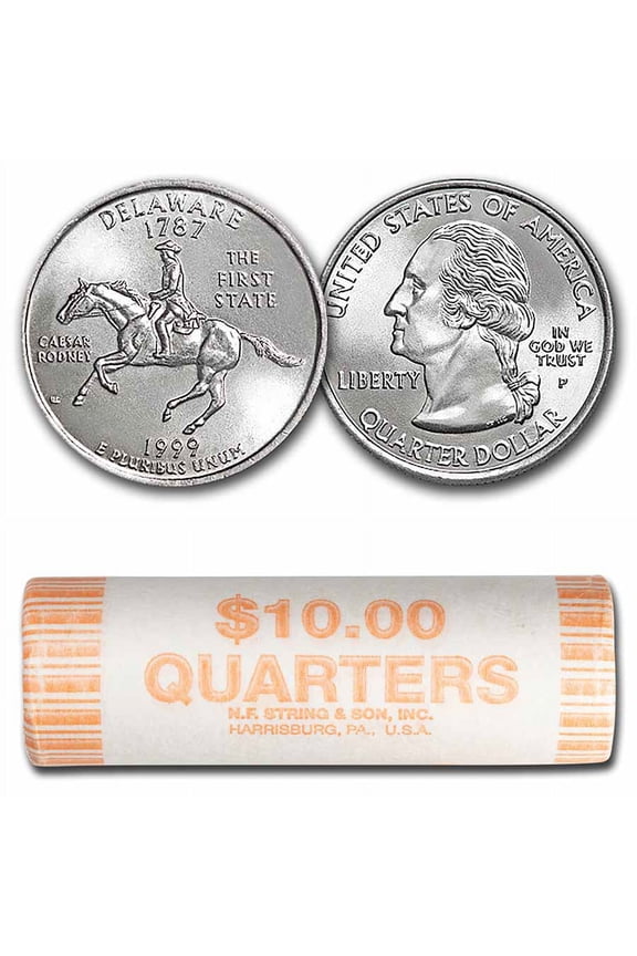 1999-P Pennsylvania Statehood Quarter 40-Coin Roll BU