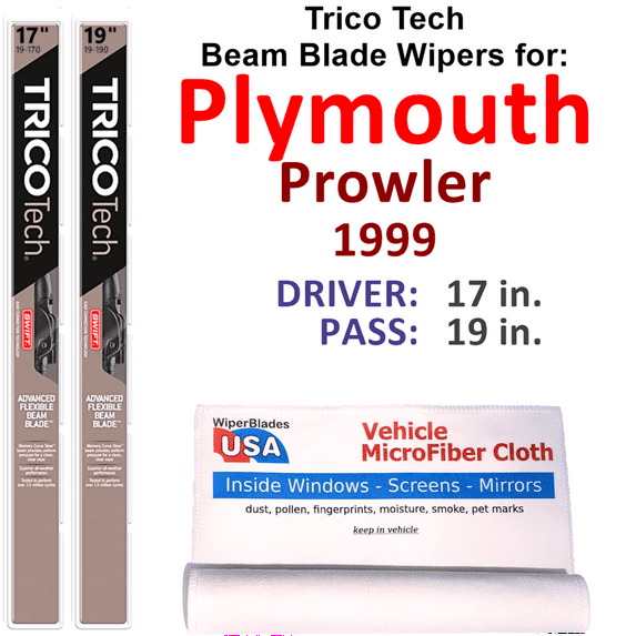 1999 Plymouth Prowler Beam Blade Wipers (Set of 2)