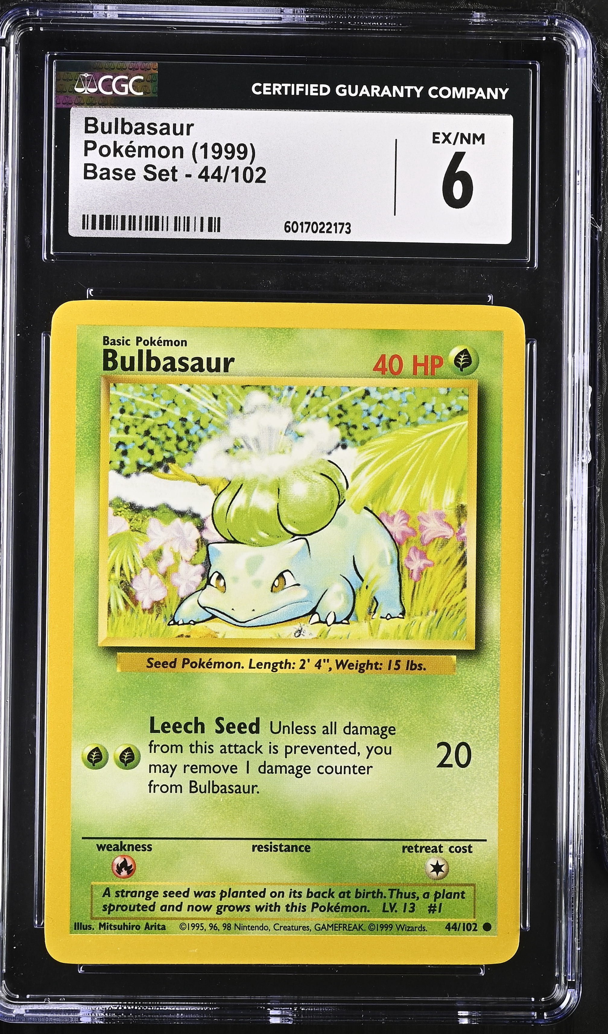 bulbasaur pokemon card price Bulbasaur #44/102 - Pokemon Card - 1995, 96, 98 Base Set