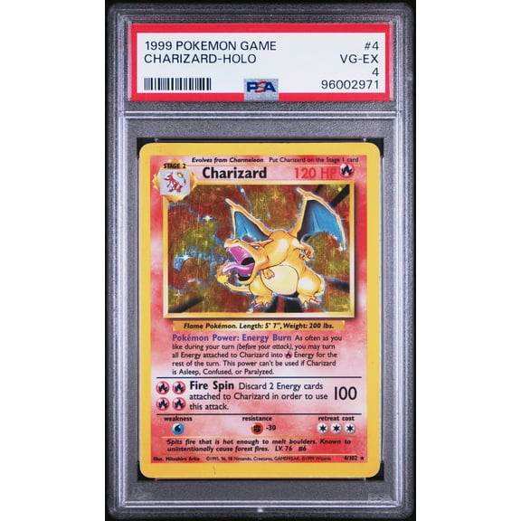 1999 Pokemon Game Charizard Holo PSA 4 #4