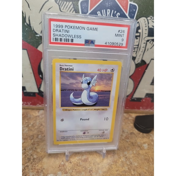 1999 Pokemon Game Dratini Shadowless PSA 9 #26