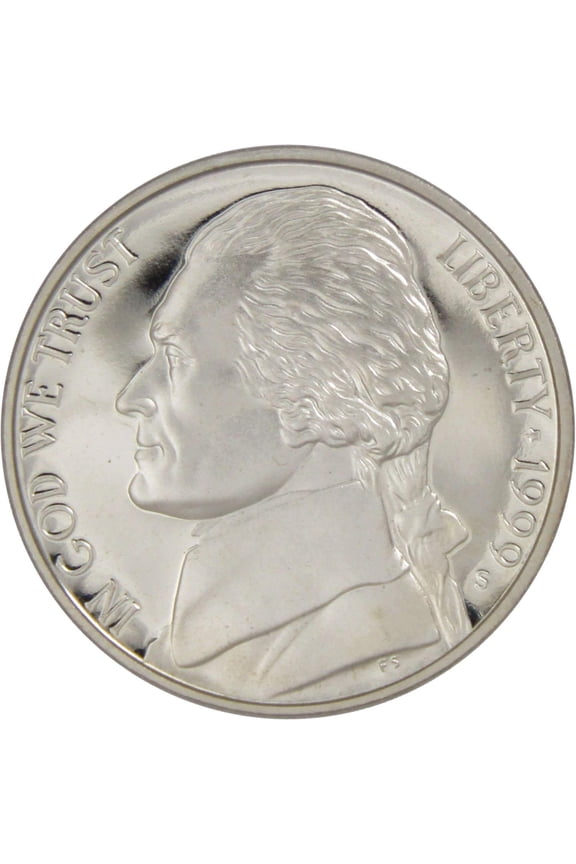1999 S Jefferson Nickel 5 Cent Piece Choice Proof 5c US Coin Collectible