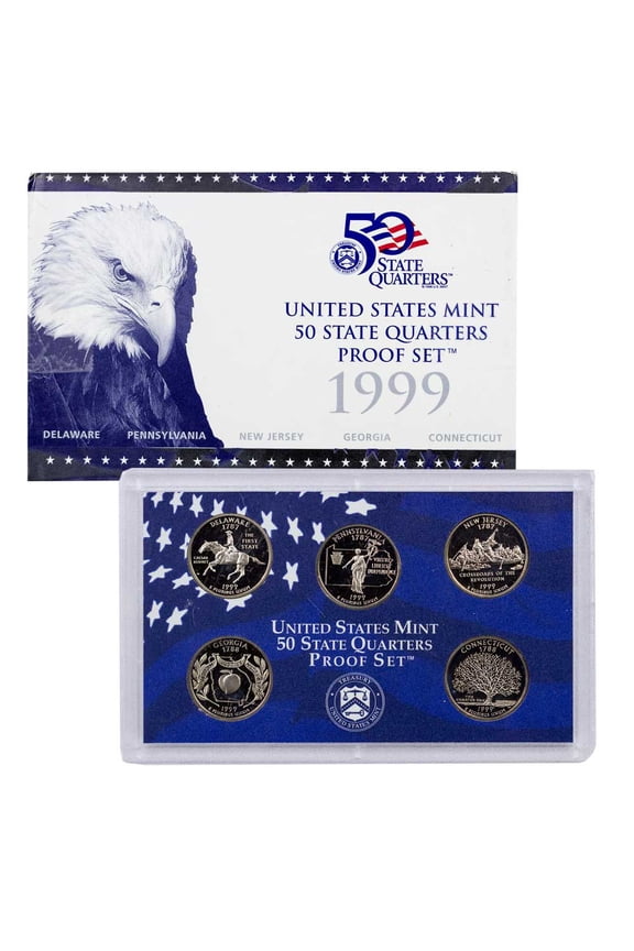 1999-S U.S. Clad State Quarters Proof Set