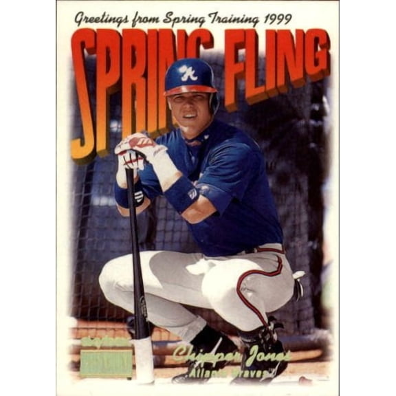 1999 SkyBox Premium #296 Chipper Jones SF MLB Baseball Trading Card