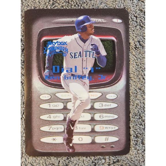 1999 SkyBox Thunder Dial 1 Ken Griffey Jr. #3 Seattle Mariners Baseball Card VG