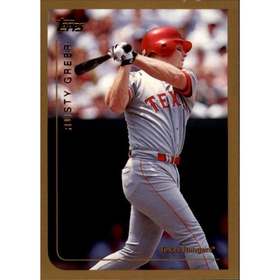 1999 Topps #128 Rusty Greer MLB Baseball Trading Card