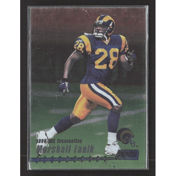 1999 Topps Stadium Club St. Louis Rams Marshall Faulk #179 Football Card