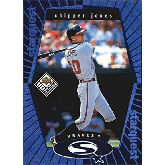 1999 UD Choice StarQuest #10 Chipper Jones MLB Baseball Trading Card