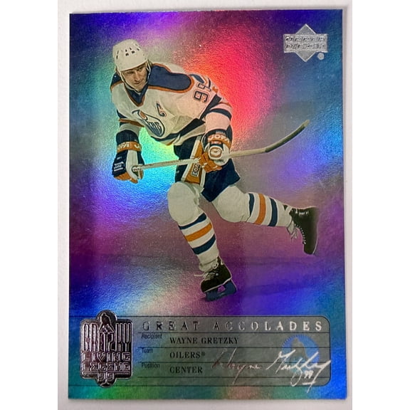 1999 Upper Deck Gretzky Living Legend Great Accolades Wayne Gretzky Hologram