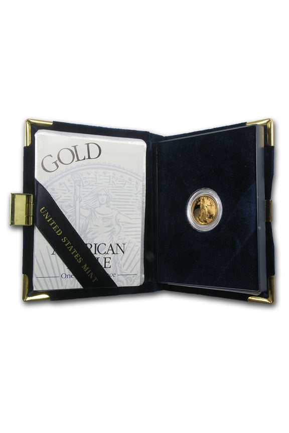 1999-W 1/10 oz Proof American Gold Eagle (w/Box & COA)