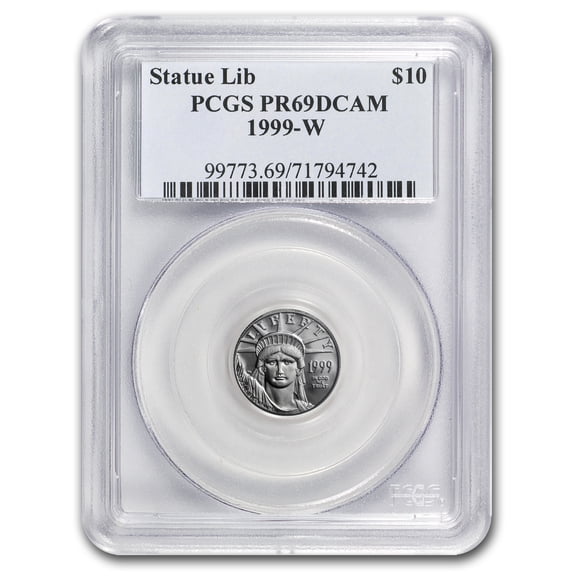 1999-W 1/10 oz Proof American Platinum Eagle PR-69 PCGS