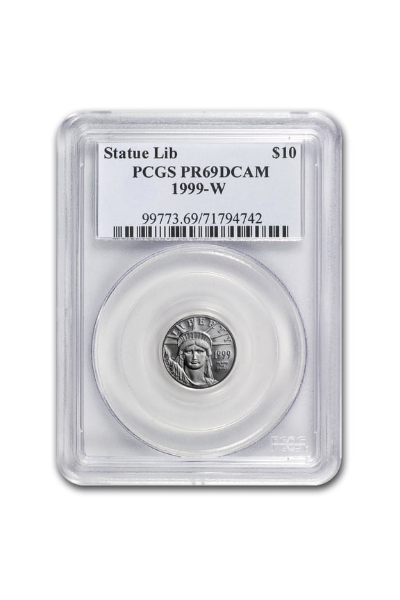 1999-W 1/10 oz Proof American Platinum Eagle PR-69 PCGS