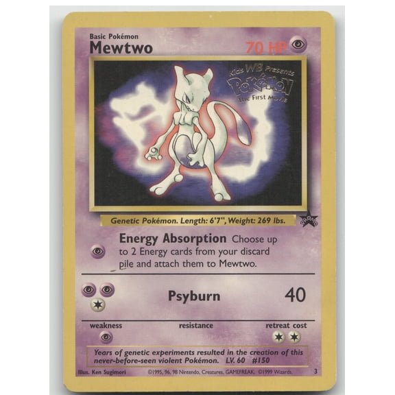 1999 Wizards Mewtwo Black Star Promo #3