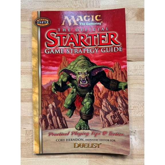 1999 Wizards of the Coast Magic The Gathering Starter Goblin Official Strategy Guide
