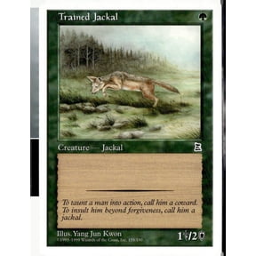 1999 Wizards of the Coast Magic The Gathering Trained Jackal Starter Deck Trading Card