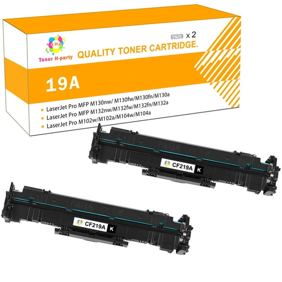 19A Drum Unit 2-Pack Replacement Compatible for HP 19A Use with LaserJet Pro MFP M130nw M130fw M130fn M130a M132nw M132fw M132fn M132a, Pro M102w M102a M104w M104 (Black)