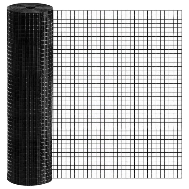 Hardware Wire 19GA Hardware Cloth Welded Black PVC Coated Wire Mesh Galvanized Square ...