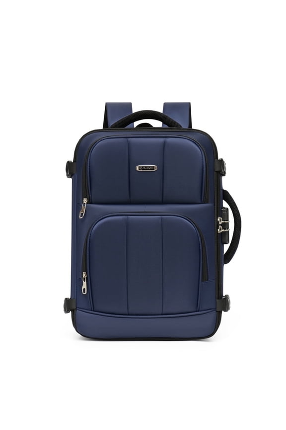 19IN Large Capacity Water Resistant Nylon Bag Anti-Theft Laptop Backpack with Combination Lock Business Travel Rucksack for Men Women