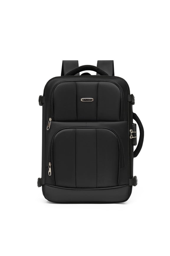 19IN Large Capacity Water Resistant Nylon Bag Anti-Theft Laptop Backpack with Combination Lock Business Travel Rucksack for Men Women