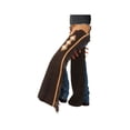 thumbnail image 1 of 19JT Medium Tough 1 Suede Leather Cutting Show Horse Chaps Brown, 1 of 2