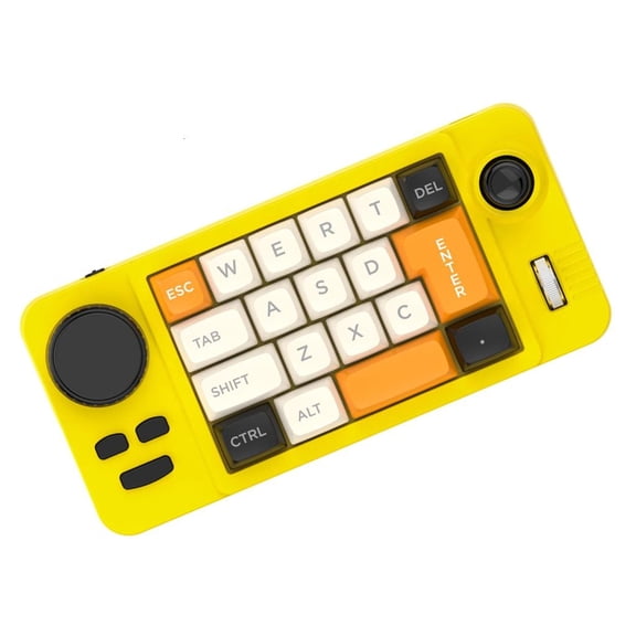 Color Illuminated 19 Small Gaming Keyboard Customizable Joystick Double Macroed Wheel Hot Swappable Switches