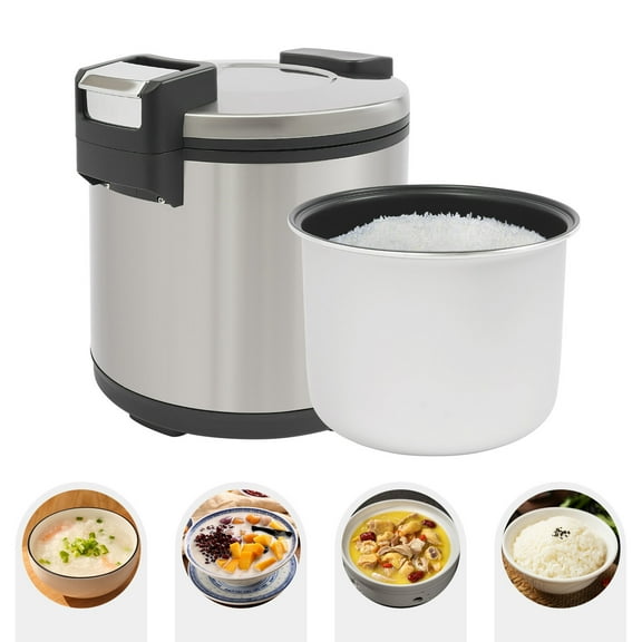19L/20Qt Electric Rice Warmer Non-stick Cylindrical Shape Commercial Rice Warmer for Parties, Catering