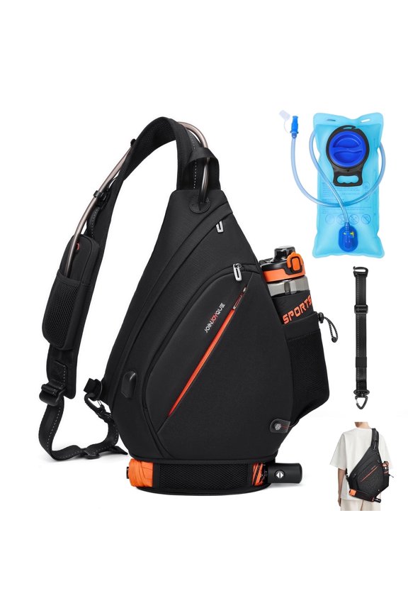 19L Hydration Backpack Hiking(Including 2L Water Bladder) Large Sling Backpack, Hydration Pack Backpack,Crossbody Backpack
