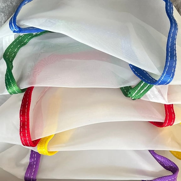19L Nylon Mesh 5-Gallon Drwstring Bags 4Pieces Per Lot Different Color Different Mesh Number (2x5--7x3--1x2x0--2x2x0-micron)