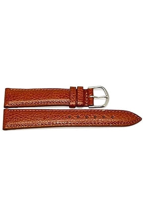 19MM BROWN STITCHED LEATHER WATCH BAND FITS SWISS ARMY
