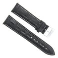 thumbnail image 1 of 19MM ITALIAN LEATHER WATCH STRAP BAND FOR BREITLING PILOT WATCH BLACK WHITE STIT, 1 of 2