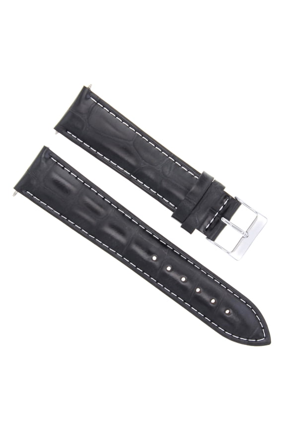 19MM ITALIAN LEATHER WATCH STRAP BAND FOR CITIZEN ECODRIVE BM8180-03E BLACK WS
