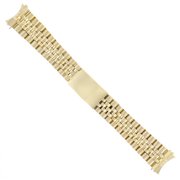 19MM JUBILEE WATCH BAND FOR ROLEX DATE 1500 1550 OYSTER PERPETUAL 18K GOLD COLOR