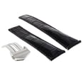 thumbnail image 1 of 19MM LEATHER WATCH BAND STRAP FOR TAG HEUER CARERRA TWIN TIME + DEPLOYMENT CLASP, 1 of 2