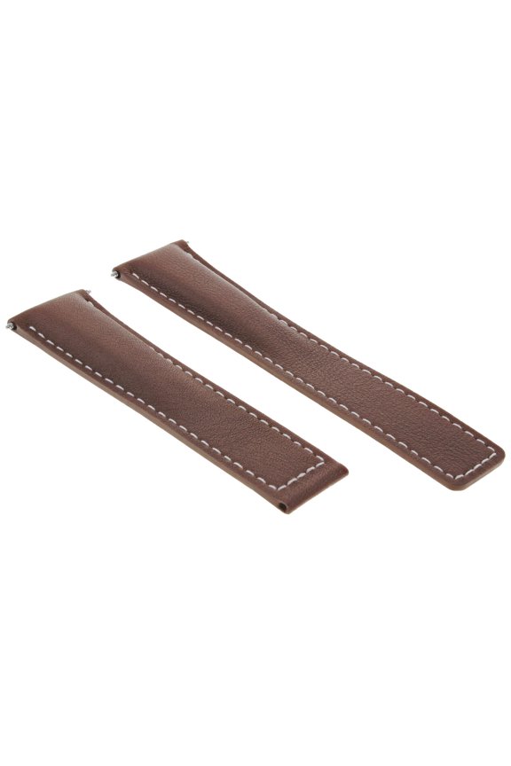 19MM LEATHER WATCH STRAP BAND FOR TAG HEUER CARRERA TWIN TIME LIGHT BROWN WS