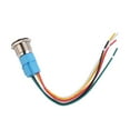 thumbnail image 1 of 19Mm Latching Push Button Switch 12V Dc On Off Stainless Steel Led Self-Locking Blue, 1 of 9