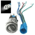 thumbnail image 1 of 19Mm Latching Rotary Switch 2No 2Nc Stainless Steel 304 Enhanced Visibility, 1 of 5