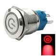 19Mm Metal Push Button Switch With Power Led 1224V Momentary Button