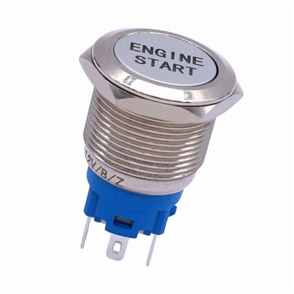 19Mm Waterproof Switches 12V Led Illuminated Momentary Reset Push Button Switches