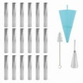 thumbnail image 1 of 19PCS Cannoli Tubes Forms Set Stainless Steel Non-Stick Cream Horn Danish Pastry Mold for Shell Cream Roll, 1 of 9